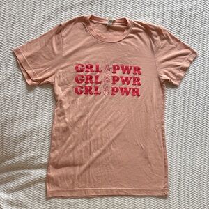 Peach GRL PWR Graphic T-Shirt